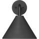 Axston 1 Light 14.89 inch Textured Black Outdoor Wall Sconce
